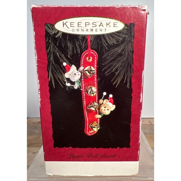 Hallmark Keepsake Ornament Jingle Bell Band Christmas Decoration Red With Gold B - Picture 1 of 2
